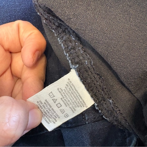 Free People Pull On Jeans Jeggings Skinny Raw Hem Dark Blue 26 Stretch Comfy - Picture 5 of 8